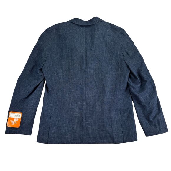 Tallia Mens Slim Fit Lightweight Raglan Sport Coat Navy Blue 38S - Picture 5 of 5